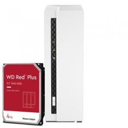 QNAP Systems TS-133 4TB WD Red Plus NAS-Bundle NAS inkl. 1x 4TB WD Red Plus 3.5 Zoll SATA Festplatte