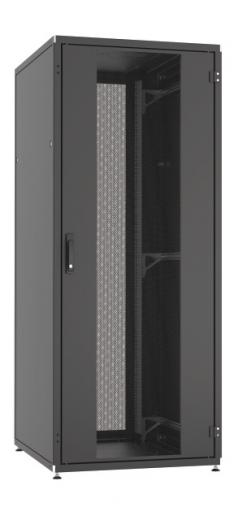 Serverschrank PRO 27HE, 800x1000 mm, RAL9005, Fronttr 1 tlg. perf. Rcktr 2 tlg. perf.