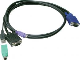 Slim 3-in-1 USB PS/2 KVM KVM Combo cable-1.8M