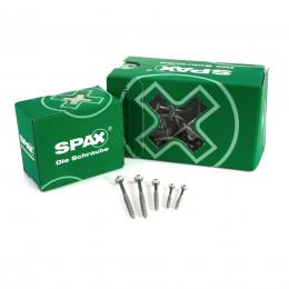 SPAX Universalschraube 4,0 x 50 mm 500 Stk. TORX T-STAR plus T20 WIROX Senkkopf Teilgewinde 4Cut-Spitze 0191010400505