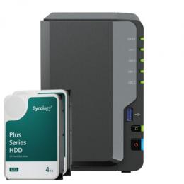Synology DS224+ 8TB Synology Plus HDD NAS-Bundle NAS inkl. 2x 4TB Synology Plus HDD 3.5 Zoll SATA