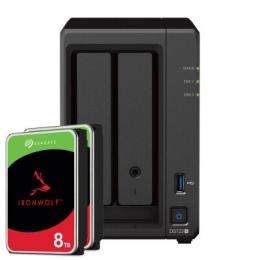Synology DS723+ 16TB Seagate IronWolf NAS-Bundle [inkl. 2x 8TB Seagate IronWolf 3,5