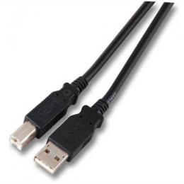 USB2.0 Anschlusskabel A-B, St.-St., 0,5m, schwarz, Classic