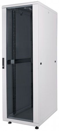 19'' Netzwerkschrank INTELLINET 16 HE, 878 (H) x 600 (B) x 600 (T) mm, Schutzklasse IP20, vollstndig montiert, grau