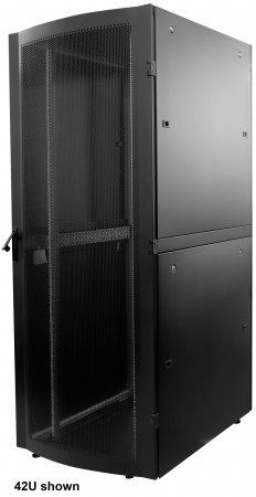 19'' Serverschrank, Premium Line INTELLINET 36 HE, 1767 (H) x 800 (B) x 1000 (T) mm, Flatpack, schwarz