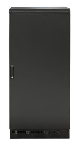19 Zoll  Netzwerkschrank 24HE 600x600, IP55, mit vormontiertem Sockel, RAL9005