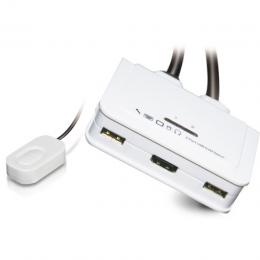 Ein Angebot für 2-Port KVM HDMI-USB-Audio mit Kabelstzen 2x 0,9m  aus dem Bereich KVM/Video-Switche/Extender > KVM Switche Desktop - jetzt kaufen.