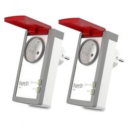 2er Pack FRITZ!DECT 210 Intelligente Steckdose [spritzwassergeschützt (IP44)]