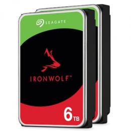2er Pack Seagate IronWolf 6TB 3.5 Zoll SATA 256MB Interne NAS Festplatte (CMR)