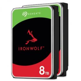 2er Pack Seagate IronWolf 8TB 3.5 Zoll SATA 5400U/m Interne NAS Festplatte (CMR)