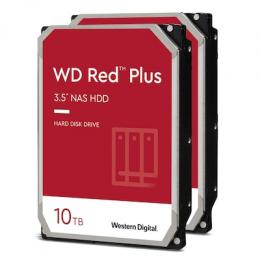 2er Pack Western Digital WD Red Plus 10TB 256MB 3.5 Zoll SATA 6Gb/s - interne NAS Festplatte (CMR)