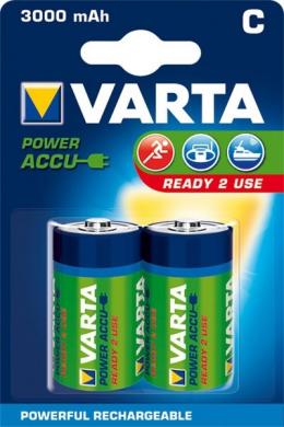 2x VARTA Power Accu Akku Ready2Use C Baby 1,2V 3000mAh Ni-MH