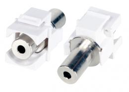 3.5mm Stereo Snap-In Adapter, schwarz, Klinke/Klinke