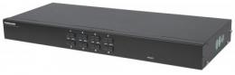 8-Port Rackmount KVM-Switch INTELLINET Combo USB + PS/2, On-Screen Display, inklusive Kabel