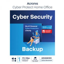 Acronis Cyber Protect Home Office Advanced [1 Gerät - 1 Jahr] + 500 GB Acronis Cloud Storage [1 Gerät - 1 Jahr]