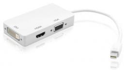 Adapter 3 in 1 Mini DisplayPort (Thunderbolt) to HDMI / DVI / VGA