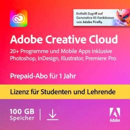 Adobe Creative Cloud Pro STE | 1 Jahr | 100GB | PC/Mac | Studierende und Lehrende