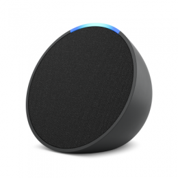 Amazon Echo Pop anthrazit - Kompakter und smarter Bluetooth-Lautsprecher mit vollwertigem Klang und Alexa