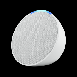 Amazon Echo Pop, weiß Kompakter und smarter Bluetooth-Lautsprecher mit vollwertigem Klang und Alexa
