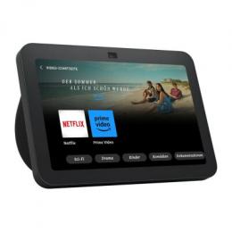 Amazon Echo Show 8 (3. Gen., 2023) | Anthrazit - Smarter HD-Touchscreen mit 3D-Audio, Smart-Home-Hub und Alexa