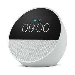 Amazon Echo Spot (2024), weiß + Nedis SmartLife Outdoor Stecker Zigbee 3.0 | IP44 | Leistungsmesser | 3680 W | Type F (CEE 7/7) | -10 - 40 °C | Androi