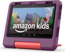 Amazon Fire HD 8 Kids-Tablet (2024), violett für Kinder von 3 bis 7 Jahre, 2 Jahre Sorglos-Garantie, kindgerechte Hülle, 8-Zoll-HD-Display, 32GB