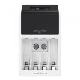 ANSMANN 1001-0094 Comfort Plus Schnell-Ladegert fr NiMH Akkus, AA oder AAA