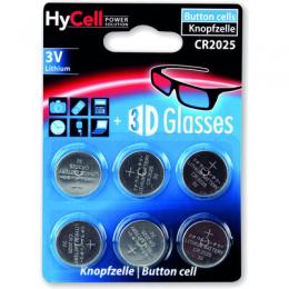 ANSMANN 1516-0027 Knopfzelle CR2025 HyCell 3V Lithium, 6er-Pack