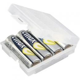 ANSMANN 4000740 Batteriebox AKKU-BOX 4, fr max. 4 Zellen AA oder AAA