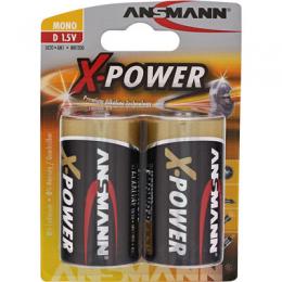 ANSMANN 5015633 Alkaline Batterie Mono D, X-Power, 2er-Pack