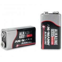 Ansmann Alkaline Batterie 9-V-Block, 1er-Pack