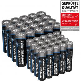 Ansmann Alkaline Batterie Vorratspack, 20x Mignon AA, 20x Micro AAA
