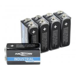 Ansmann Lithium-Batterie 9 V-Block, 5er-Pack