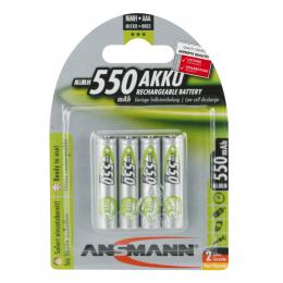 Ansmann maxE 1,2 V NiMH Akku Micro 550 mAh, 4er-Pack