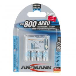 Ansmann maxE NiMH-Akku Micro 800 mAh, 4er-Pack