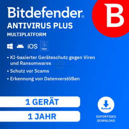 Antivirus Plus Multiplattform  ESD   1 Ger�t 1 Jahr (Download) (2026)