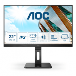AOC 22P2Q Office Monitor - Höhenverstellung, Pivot, USB-Hub