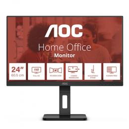 AOC 24E3QAF B-Ware 24 Zoll Full HD Monitor, Lautsprecher, höhenverstellbar (1920x1080, 75 Hertz, VGA, HDMI, DisplayPort) schwarz