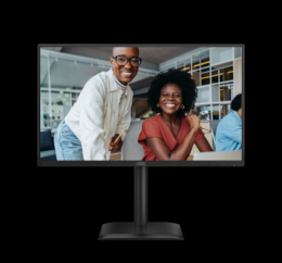 AOC 24E4CV 24 Zoll Full HD Monitor, höhenverstellbar, 120 Hz, schwarz