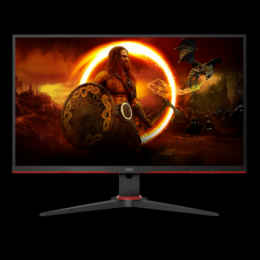 AOC 24G2SPAE/BK Gaming Monitor - FreeSync Premium, 165 Hz