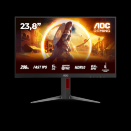 AOC 24G4HA 24 Zoll - Gaming Monitor Fast IPS Panel, FHD, 200 Hz, 1 ms, HDR10, HDMI, DP