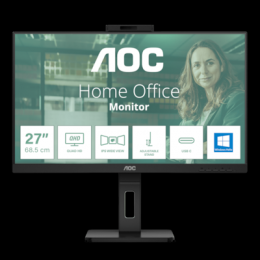AOC 24P3QW QHD Monitor - IPS, Höhenverstellung, Webcam, USB-Hub