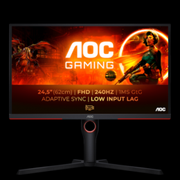 AOC 25G3ZM/BK Gaming Monitor - Adaptive Sync, 240 Hz