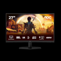 AOC C27G42E 27 Zoll - Curved Gaming Monitor FHD, 180 Hz, 1 ms, FreeSync Premium (1920x1080, 1x HDMI 2.0, 1x DisplayPort 1.4) schwarz
