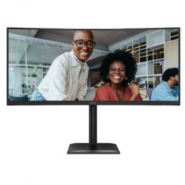AOC CU34E4CV WQHD Office Monitor 34 Zoll WQHD Office Monitor; VA-Panel, 4ms, 120Hz, Lautsprecher, Höhenverstellbar