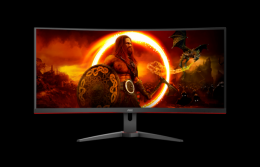 AOC CU34G2XE/BK Gaming Monitor - Curved, WQHD, 144 Hz