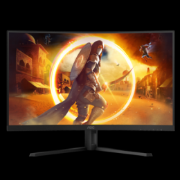 AOC Gaming CQ32G4VE - Promo 32 Zoll QHD Curved Monitor, 180 Hertz, 0.5 ms, HDR10, FreeSync Premium (2560x1440, HDMI, DisplayPort) schwarz/grau