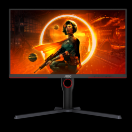 AOC Gaming Q27G3XMN 27 Zoll QHD Monitor, 180 Hz, FreeSync Prem. Pro., HDR1000 (2560x1440, 1 ms GtG, HDMI, Display Port) schwarz-rot