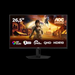 AOC Q27G41ZDF QD OLED Gaming Monitor 27 Zoll QHD OLED Monitor, 240Hz, 0.03ms, Adaptive Sync, G-Sync Compatible, HDR10 (2560x1440, HDMI 1x 2.0, DP 1x 1