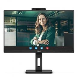 AOC Q27P3CW 27 Zoll QHD Monitor, 2 MP Webcam, höhenverstellbar, Lautsprecher (2560x1440, 75 Hz, HDMI, DisplayPort (in/Out), USB-C (65W PD),